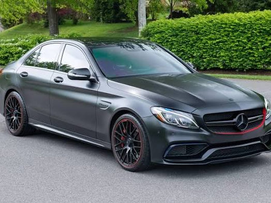 Mercedes-style luxury sedan finish photo